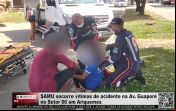 SAMU socorre vítimas de acidentes na Av. Guaporé no Setor 06 em Ariquemes – Vídeo