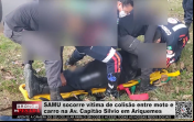 SAMU socorre vítima de colisão entre moto e carro na Av. Capitão Silvio em Ariquemes – Vídeo