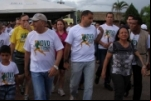 Governador faz caminhada e lança novo Espaço Alternativo