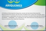 ARIQUEMES: Conselheiros tomarão posse no Conselho Municipal dos Direitos da Mulher 
