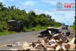 ITAPUÃ: Acidente entre duas carretas deixa duas vítimas fatais na Br–364