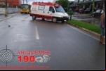 ARIQUEMES: Acidente deixa motociclista ferido na Avenida Jamari