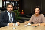 Raupp pede à ministra Ana Arraes do TCU celeridade no processo da Transposição