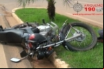 ARIQUEMES: Motociclista fratura a perna para evitar colisão com camionete na Avenida Jamari