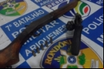 Ariquemes: Ação conjunta entre as Polícias Militar e Civil apreendem duas armas de fogo