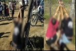Dois PMs são amarrados em uma estaca e executados brutalmente por traficantes