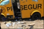 Carro forte é fuzilado e explodido em Campo Maior