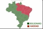 DIVISÃO: Bolsonaro vence em 16 estados, Haddad em 11
