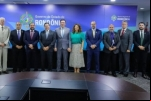 Presidente Laerte Gomes participa da recepção ao presidente da República em exercício, general Hamilton Mourão