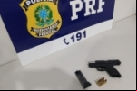 Em Vilhena/RO PRF detém uma pessoa por porte ilegal de arma de fogo
