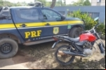 Em Porto Velho/RO PRF recupera motocicleta roubada