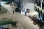 JARU: Câmera de segurança registra acidente que motociclista sofreu fraturas após grave colisão com carro na Av. Florianópolis – Vídeo 