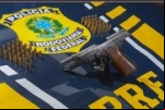Em Rondônia, PRF registra duas prisões por porte ilegal de arma de fogo