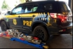 PRF apreende quase 150 Kg de maconha no porta–mala de carro em Ji–Paraná
