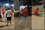 VÍDEOS: Homem ataca policial durante abordagem e acaba morto a tiros em MT