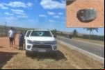 Peça de carreta atinge caminhonete e mata criança de 8 anos na Serra da Petrovina