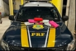 Em Pimenta Bueno/RO, PRF apreende drogas em ônibus interestadual