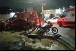 Motorista foge após atropelar pai e filho na capital