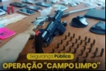 OPERAÇÃO CAMPO LIMPO: Casal acusado de praticar homicídio em Porto Velho é preso em posse de Arma de Fogo