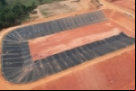Obras do Sistema de Esgotamento Sanitário seguem com a impermeabilização das lagoas de tratamento, em Ji–Paraná