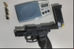 Flagrado com pistola, rapaz confessa ser integrante de facção criminosa e acaba preso, em Vilhena