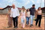 Senador Confúcio Moura acompanha o avanço das obras da nova Escola Paulo Scherrer em Novo Horizonte