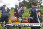 Vítima baleada no Setor 02 é socorrida por Bombeiros e SAMU em matagal no Parque das Araras – Vídeo