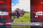 Caminhonete cai em ribanceira na Linha 208 e deixa cinco pessoas feridas próximo ao município de Ji–Paraná – Vídeo