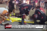 Colisão entre carro e moto deixa vítima com grave fratura exposta na Av. Tancredo Neves de Ariquemes – Vídeo