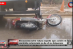 Motociclista sofre fratura exposta após colidir em caminhão estacionado na Av. JK de Ariquemes – Vídeo