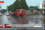 FALTA DE ATENÇÃO: Idoso ficou ferido após colisão com motoneta em Cacoal – Vídeo