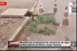 Morador faz reclamação de vazamento de água na Rua Moema do Bairro Jorge Teixeira – Vídeo