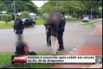 Ciclista é socorrida após colidir em veículo na Av. JK de Ariquemes – Vídeo