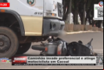 Caminhão invade preferencial e atinge motociclista em Cacoal – Vídeo
