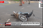 Acidente grave no centro de Cacoal – Criança está em estado Grave – Ela sofreu várias fraturas – Vídeo