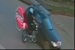 Motociclista avança cruzamento e fica gravemente ferido em acidente – Vídeo