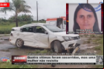 Quatro vítimas foram socorridas, mas uma mulher não resistiu – Colisão entre táxi e carreta na BR 364 na entrada de Cujubim – Vídeo