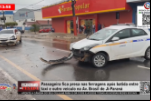 ageira fica presa nas ferragens após batida entre taxi e outro veiculo na Av. Brasil de Ji–Paraná – Vídeo