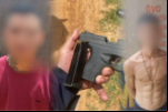 CAIU: Dupla é presa armada com pistola 9mm no condomínio Orgulho do Madeira em Porto Velho