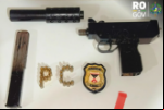 Polícia Civil apreende submetralhadora e prende suspeito em Candeias