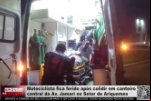 Motociclista fica ferido após colidir em canteiro central da Av. Jamari no Setor de Ariquemes – Vídeo