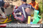SAMU e Bombeiros socorrem motociclista após colisão com caçamba na Rua Topázio em Ariquemes – LIVE: ESTAMOS NO AR! PROGRAMA BRONCA DA PESADA
