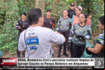 SEMA, Bombeiros Civil e parceiros realizam limpeza do Igarapé Gaúcho no Parque Botânico – Vídeo