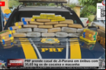 PRF prende casal de Ji–Paraná em ônibus com 35,65 kg os de cocaína e maconha – Vídeo