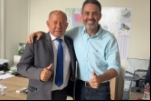 Coronel Chrisóstomo e prefeito Léo Moraes anunciam ordem de serviço para obras de pavimentação no distrito de União Bandeirantes
