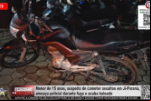 Menor de 15 anos, suspeito de cometer assaltos em Ji–Paraná, ameaça policial durante fuga e acaba baleado – Vídeo