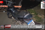 Motoboy fica gravemente ferido após mexer no celular e bater em caminhão estacionado em Ji–Paraná