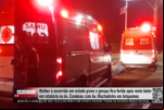 Mulher é socorrida em estado grave e garupa fica ferida após moto bater em rotatória na Av Candeias com Av. Machadinho em Ariquemes – Vídeo