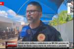 Entrevista Dr. Bruno Brasil – Colisão entre ônibus e ambulância na BR–364 próximo de Itapuã do Oeste causa morte de enfermeira e paciente – Vídeo