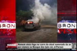 Homem ateia fogo no carro do atual namorado da ex companheira por ciúmes no Bosque dos Ipês em Ji–Paraná – Vídeo